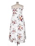 Rosegal 100% Polyester Floral White Casual Dress Size 4X - photo 2