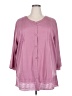 CW Classics 100% Polyester Pink 3/4 Sleeve Blouse Size 2X - photo 1