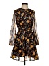 Old Navy 100% Polyester Print Brown Casual Dress Size XS - photo 1