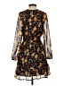 Old Navy 100% Polyester Print Brown Casual Dress Size XS - photo 2