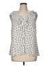 CAbi 100% Polyester Ivory Sleeveless Blouse Size XL - photo 1