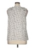 CAbi 100% Polyester Ivory Sleeveless Blouse Size XL - photo 2