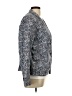 Talbots 100% Cotton Print Blue Blazer Size 14 - photo 4