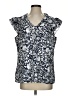Christine Laure 100% Polyester Blue Sleeveless Blouse Size 2 - photo 1