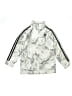 Adidas 100% Polyester Silver Track Jacket Size 7 - photo 1