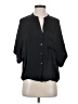 Industry 100% Polyester Black Short Sleeve Blouse Size S - photo 1