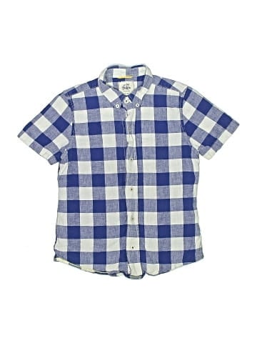 Mini Boden Short Sleeve Button-Down Shirt (view 1)