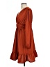 Unbranded 100% Polyester Orange Casual Dress Size L - photo 5