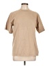 Assorted Brands 100% Cotton Solid Tan Short Sleeve Turtleneck Size L - photo 1