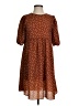 ASOS Design Polka Dots Brown Casual Dress Size 4 - photo 1