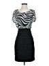 En Focus Studio Graphic Black Cocktail Dress Size 4 - photo 1