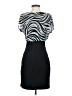 En Focus Studio Graphic Black Cocktail Dress Size 4 - photo 2