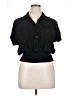 Assorted Brands 100% Rayon Black Short Sleeve Blouse Size 1X - photo 1