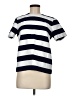 Gap 100% Cotton Stripes Silver Short Sleeve Top Size M - photo 1