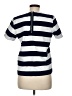 Gap 100% Cotton Stripes Silver Short Sleeve Top Size M - photo 2