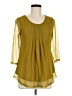 Assorted Brands Yellow 3/4 Sleeve Blouse Size M - photo 1