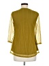 Assorted Brands Yellow 3/4 Sleeve Blouse Size M - photo 2