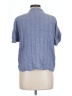 DASH Blue Short Sleeve Blouse Size L - photo 2