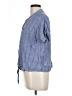 DASH Blue Short Sleeve Blouse Size L - photo 5