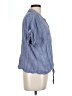DASH Blue Short Sleeve Blouse Size L - photo 4