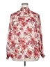 Torrid 100% Polyester Floral Pink Long Sleeve Blouse Size 2X Plus (2) - photo 1