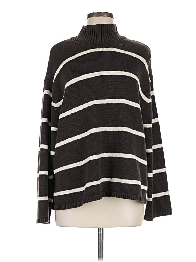 Pre-owned Gap Turtleneck Sweater In Black