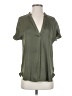 Reset 100% Polyester Green Short Sleeve Blouse Size S - photo 1