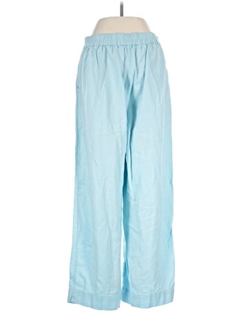 Madewell Pull-On Straight Crop Pants in Linen Blend (view 2)