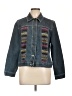 Chico's Graphic Blue Denim Jacket Size Lg (2) - photo 1
