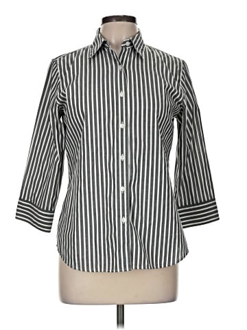 Foxcroft 3/4 Sleeve Button-Down Shirt (view 1)