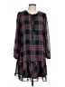 Draper James 100% Polyester Plaid Black Casual Dress Size L - photo 1