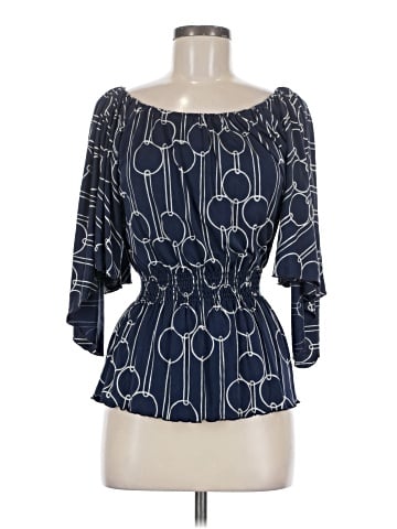 Trina Turk 3/4 Sleeve Silk Top (view 1)