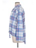 New York Laundry 100% Polyester Plaid Blue Long Sleeve Blouse Size 1X - photo 5