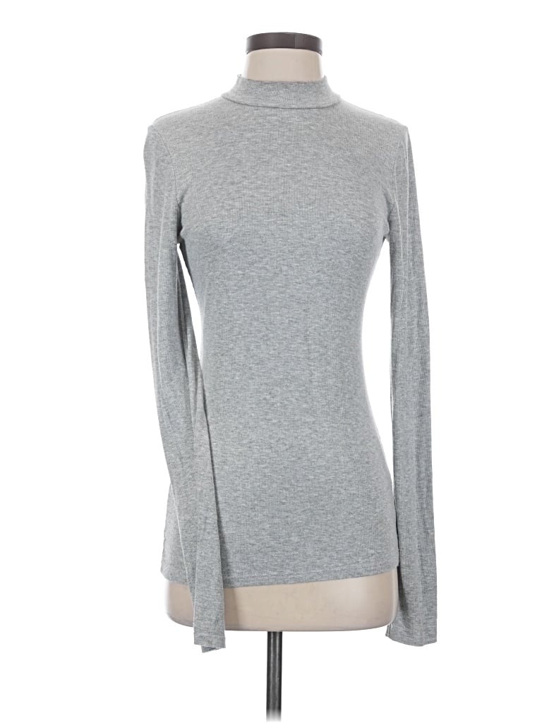 Pre-owned Pure And Good Long Sleeve Turtleneck In Gray