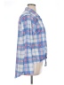 New York Laundry 100% Polyester Plaid Blue Long Sleeve Blouse Size 1X - photo 4
