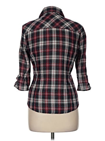 Bebe 3/4 Sleeve Button-Down Shirt (view 2)