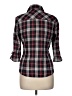 Bebe Plaid Black 3/4 Sleeve Button-Down Shirt Size M - photo 2