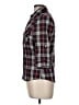 Bebe Plaid Black 3/4 Sleeve Button-Down Shirt Size M - photo 5