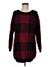 Millau Plaid Burgundy Pullover Sweater Size M - photo 1