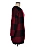 Millau Plaid Burgundy Pullover Sweater Size M - photo 4