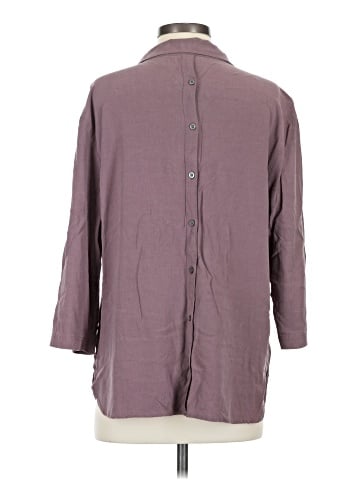 Poetry 3/4 Sleeve Button-Down Shirt (view 2)