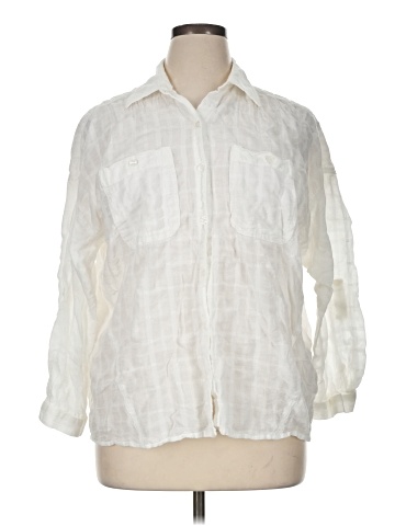 Max Studio 3/4 Sleeve Button-Down Shirt (view 1)