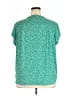 Monday Fun Stars Green Short Sleeve Blouse Size 2X - photo 2