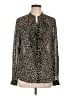 Tory Burch Animal Print Black Blouse Size 12 - photo 1