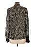 Tory Burch Animal Print Black Blouse Size 12 - photo 2