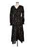 Shein 100% Polyester Print Black Casual Dress Size 8 - 10 - photo 1