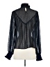 INA Black Long Sleeve Blouse Size S - photo 2
