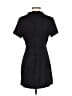 Aqua Solid Black Casual Dress Size M - photo 2