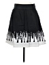 ROMY 100% Cotton Graphic Black Casual Skirt Size S - photo 1