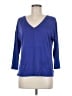 August Silk Blue Pullover Sweater Size M - photo 1